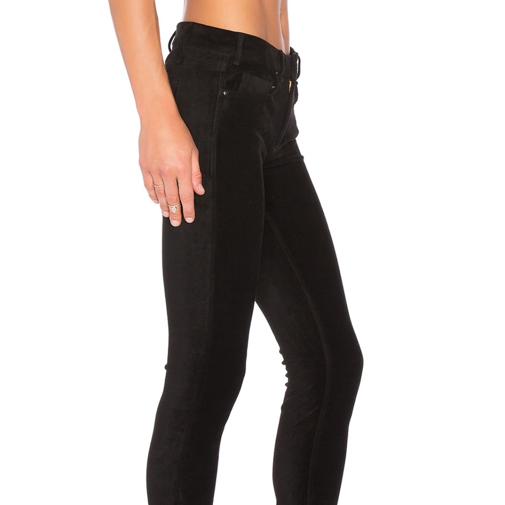McGuire Newton Sz 30 Skinny Pants Black Faux Suede